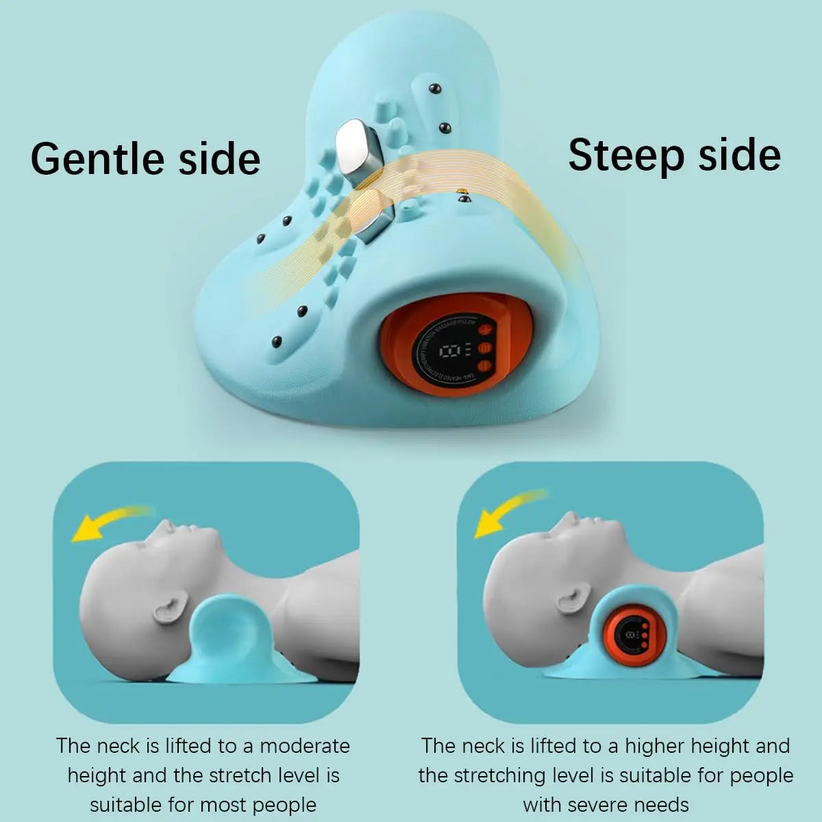 1PCS neck massager: Electric Shoulder and Neck Massage Pillow