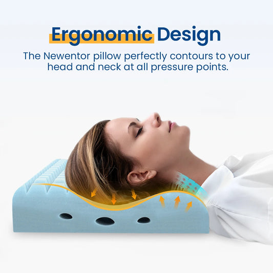 Memory Foam Pillow for Sleeping Adjustable Height Ergonomic Neck Shoulder Pain Relief Orthopedic Contour Sleeping Neck Pillow