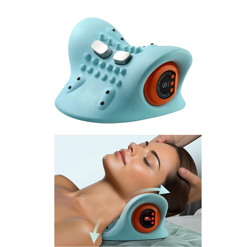 1PCS neck massager: Electric Shoulder and Neck Massage Pillow
